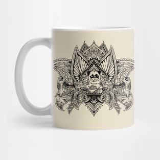 Lotus Mandala Pug Mug